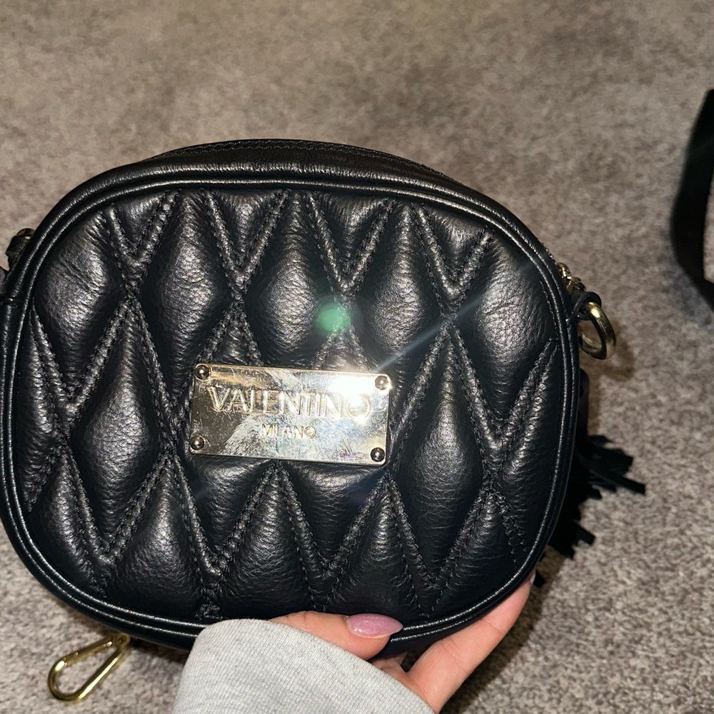 Mario Valentino Black Quilted Crossbody Bag - Picture 4 of 4